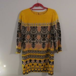 J Crew silky patterned dress